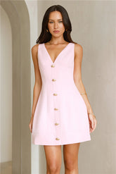 Still Polished Mini Dress Pink